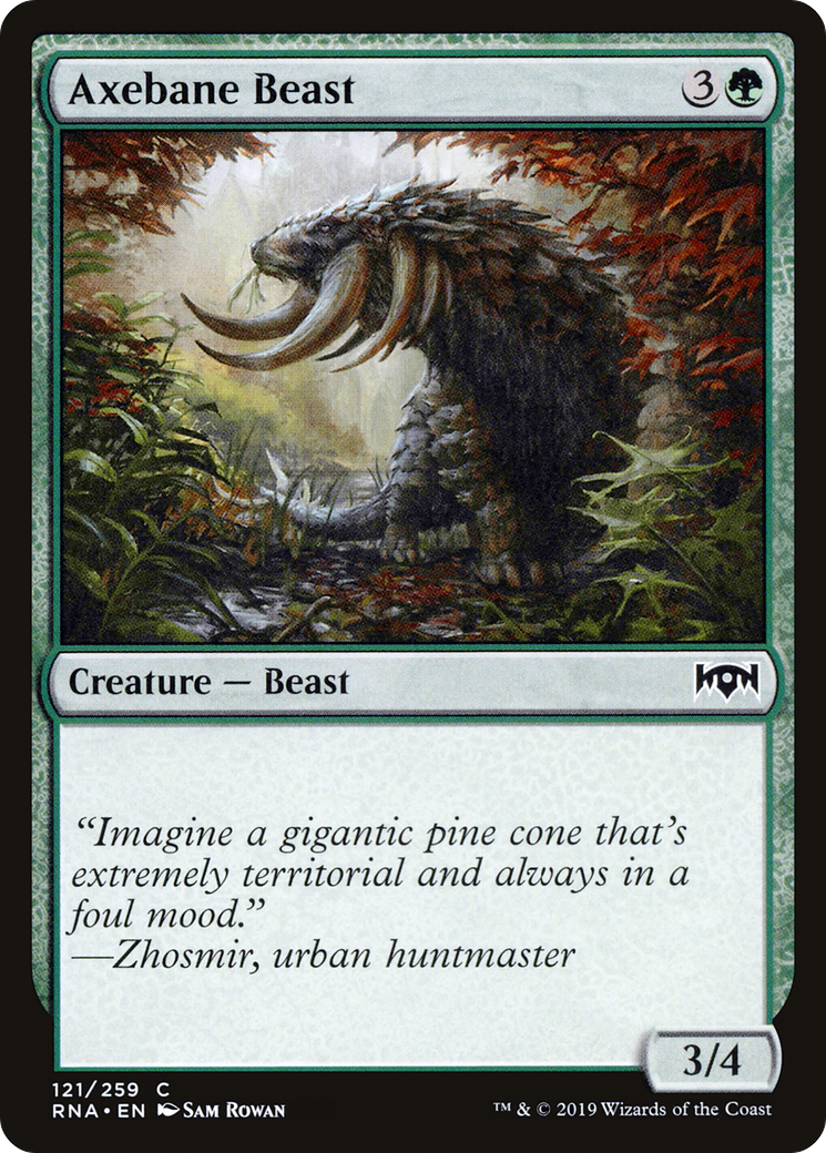 Axebane Beast (121) Foil - Ravnica Allegiance