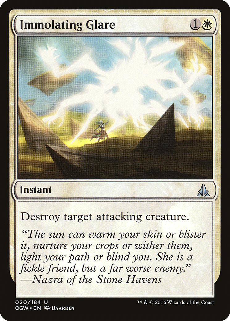 Immolating Glare (020) Foil - Oath of the Gatewatch