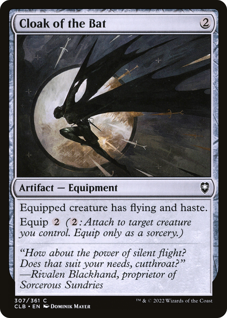Cloak of the Bat [Commander Legends: Battle for Baldur's Gate] Foil