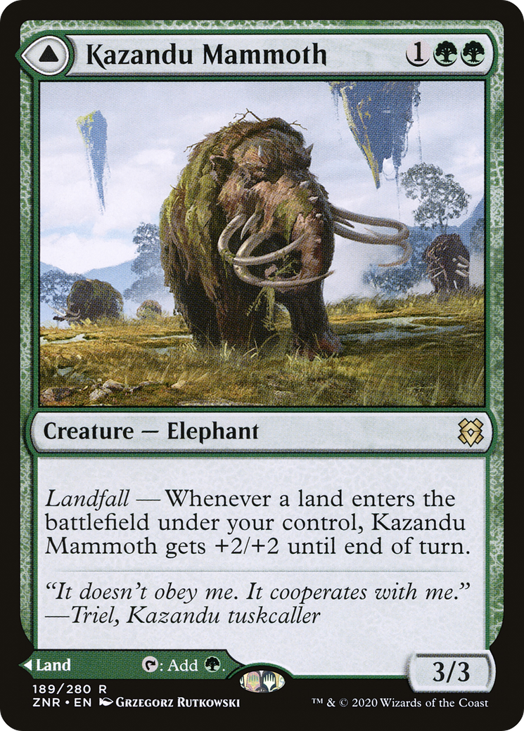 Kazandu Mammoth (189) Foil - Zendikar Rising