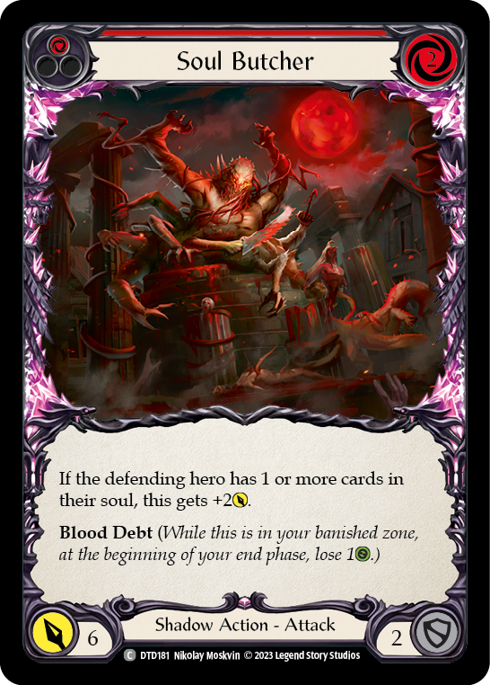 Soul Butcher (Red) [DTD181] (Dusk Till Dawn)  Rainbow Foil | Silver Goblin