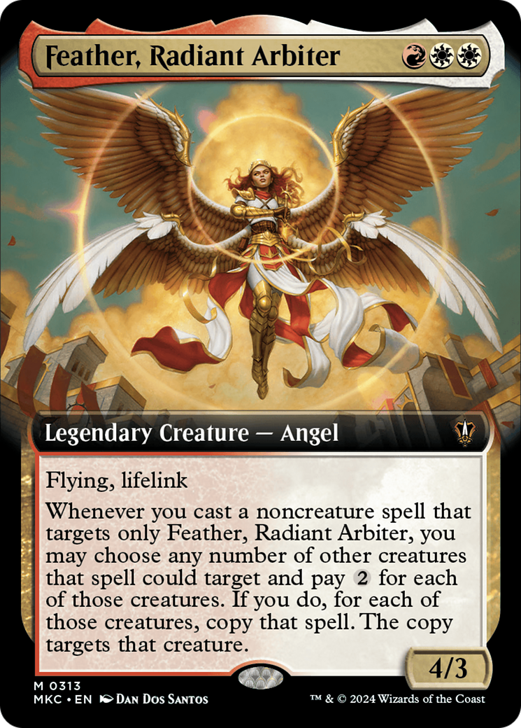 Feather, Radiant Arbiter (Extended Art) (313) - Murders at Karlov Manor Commander