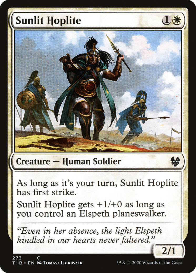 Sunlit Hoplite (273) - Theros Beyond Death