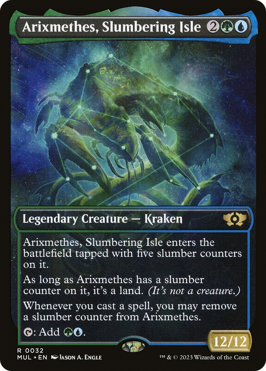 Arixmethes, Slumbering Isle (Showcase) (032) Foil - Multiverse Legends