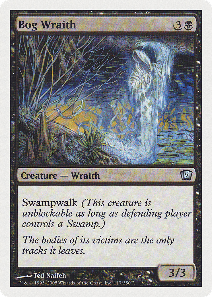 Bog Wraith (117) Foil - Ninth Edition