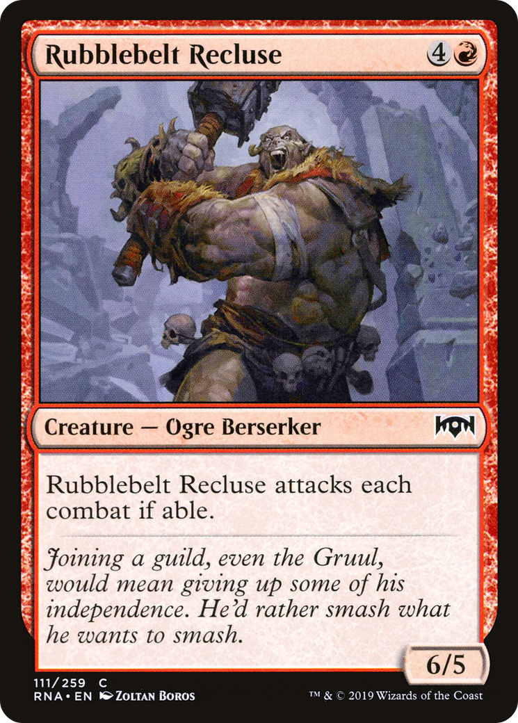 Rubblebelt Recluse (111) Foil - Ravnica Allegiance
