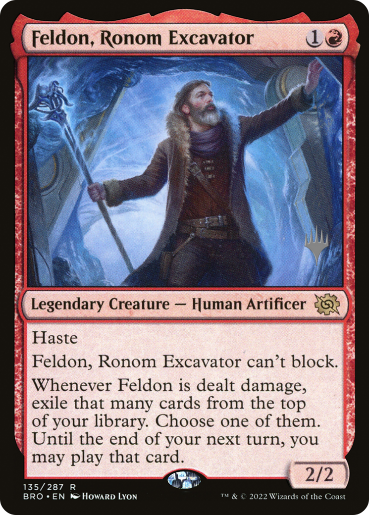 Feldon, Ronom Excavator (135p) Foil - The Brothers' War Promos