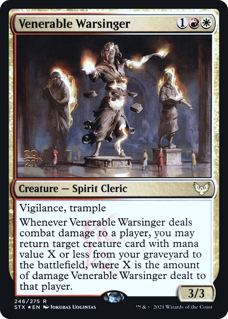 Venerable Warsinger [Strixhaven: School of Mages Prerelease Promos] | Silver Goblin