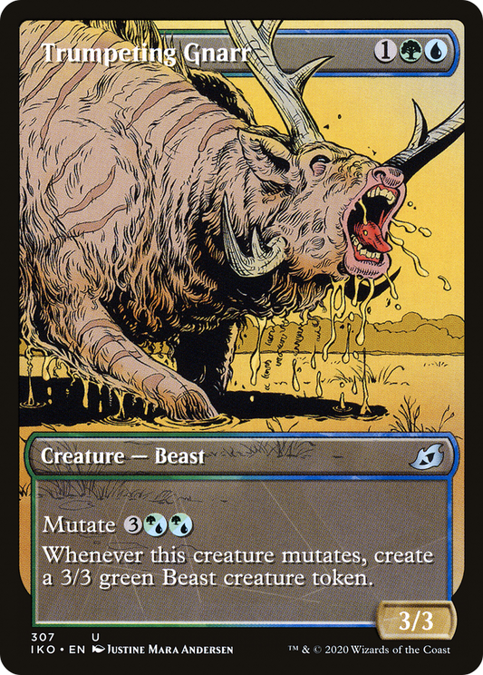 Trumpeting Gnarr (Showcase) (307) - Ikoria: Lair of Behemoths