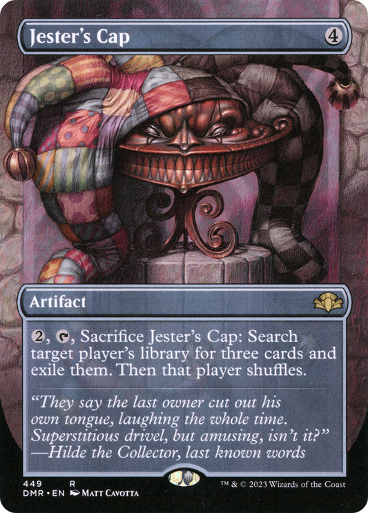 Jester's Cap (Borderless Alternate Art) [Dominaria Remastered] Foil