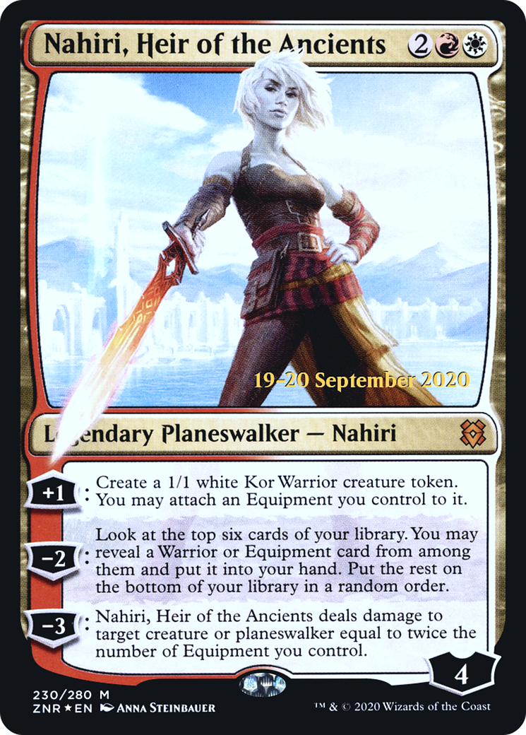 Nahiri, Heir of the Ancients [Zendikar Rising Prerelease Promos] | Silver Goblin