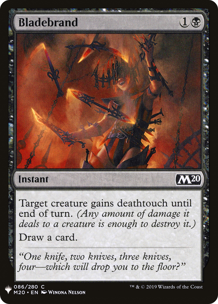 Bladebrand (M20-86) - The List