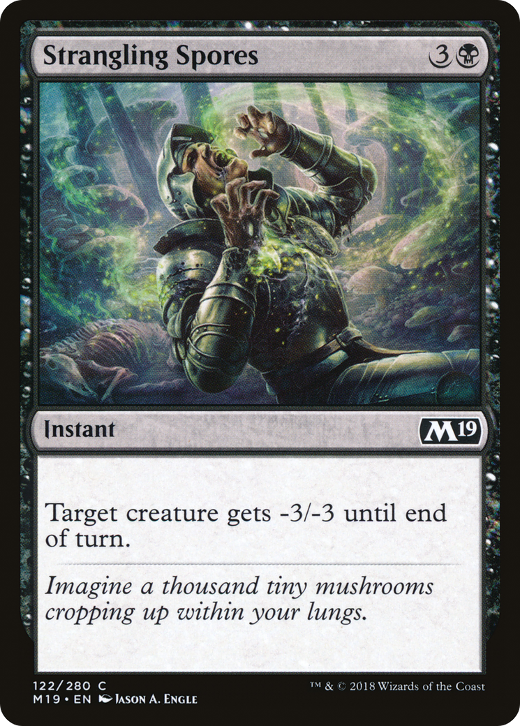 Strangling Spores (122) Foil - Core Set 2019