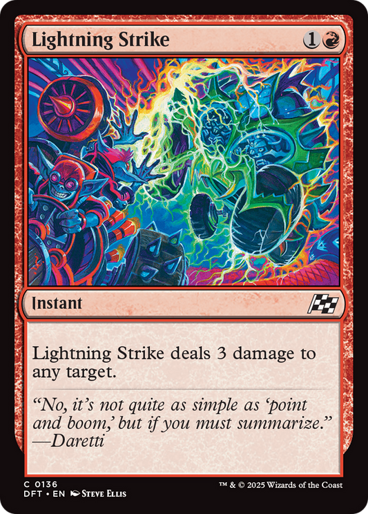 Lightning Strike Foil (136) - Aetherdrift