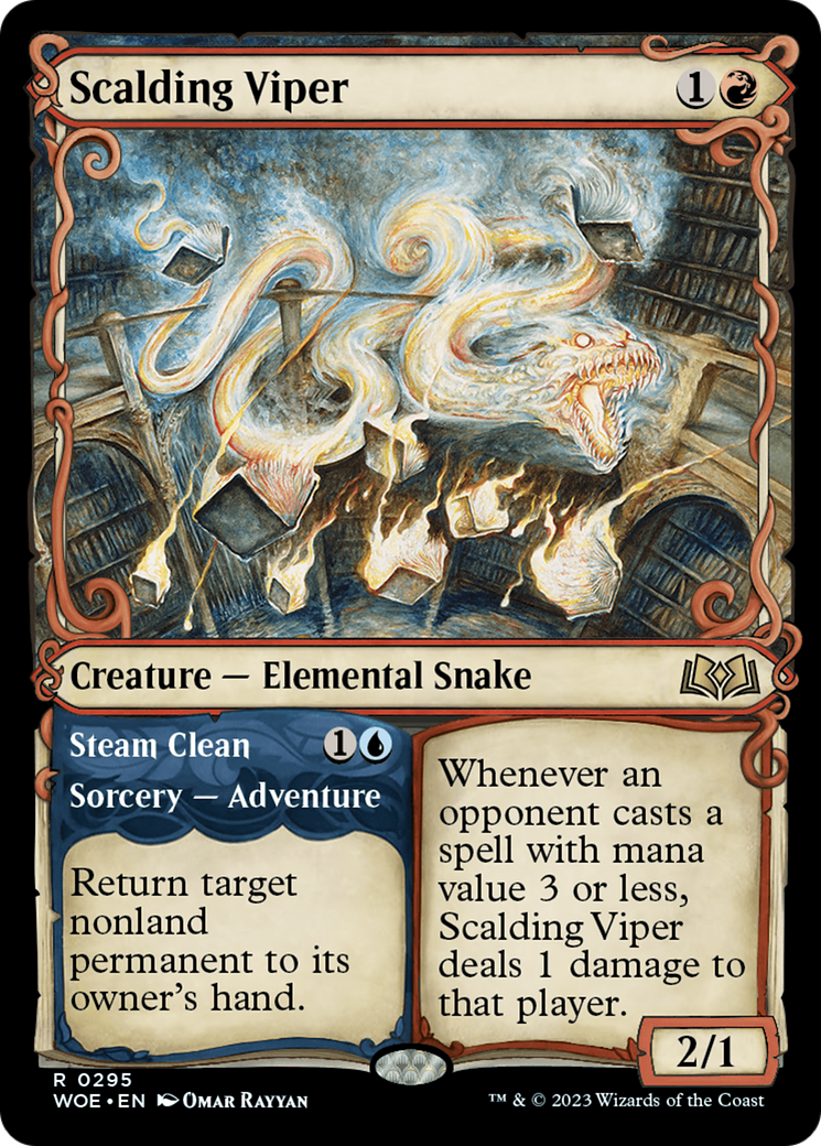 Scalding Viper (Showcase) (295) - Wilds of Eldraine