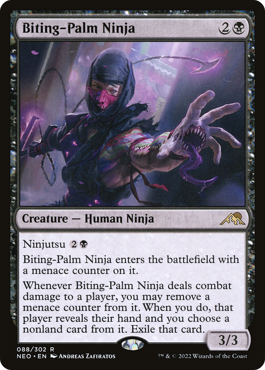Biting-Palm Ninja (088) - Kamigawa: Neon Dynasty