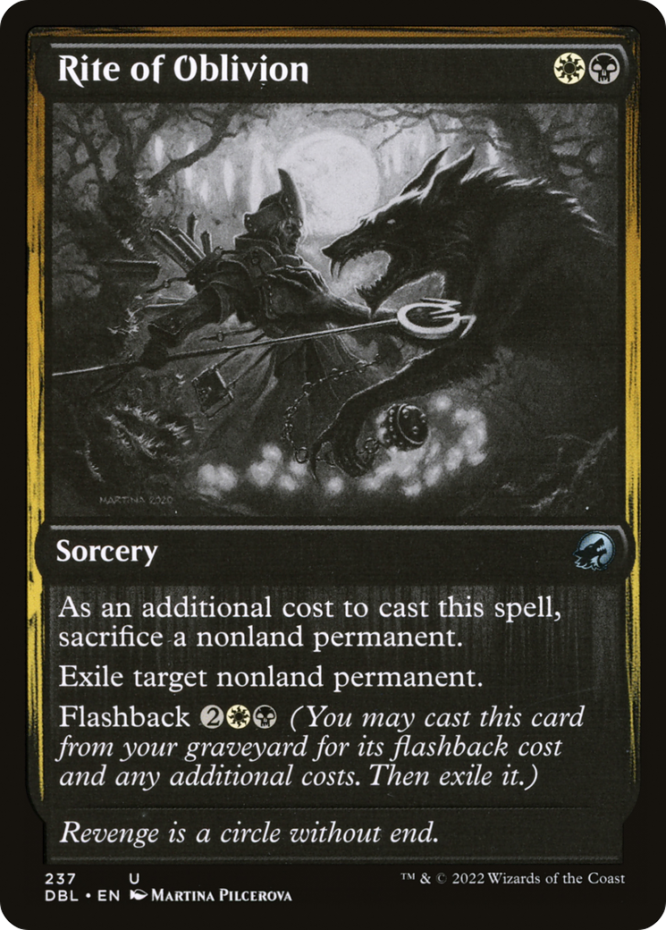 Rite of Oblivion (237) Foil - Innistrad: Double Feature