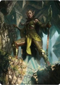 Nissa of Shadowed Boughs 1 Art Card [Zendikar Rising Art Series] | Silver Goblin