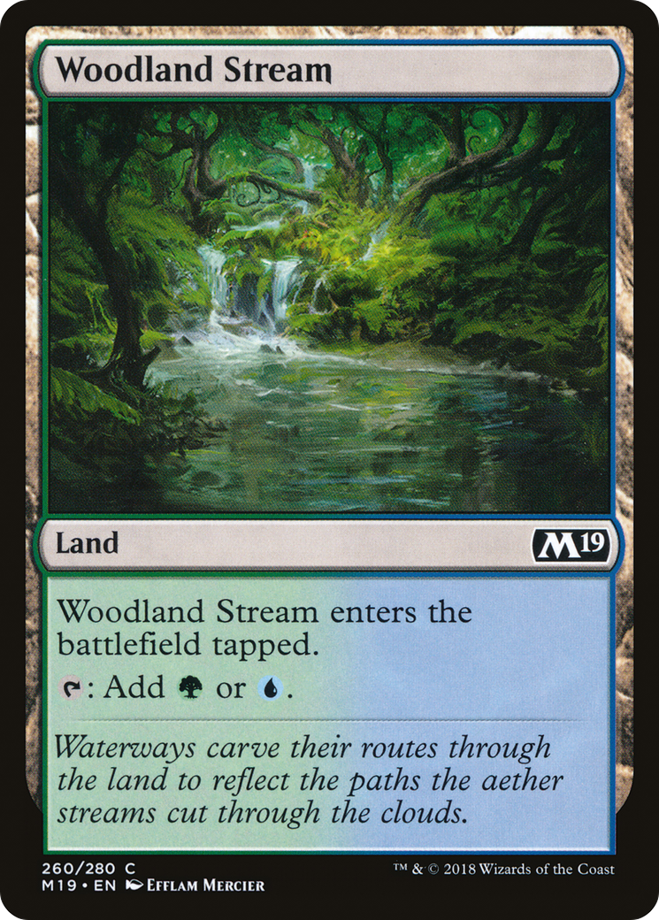 Woodland Stream (260) Foil - Core Set 2019