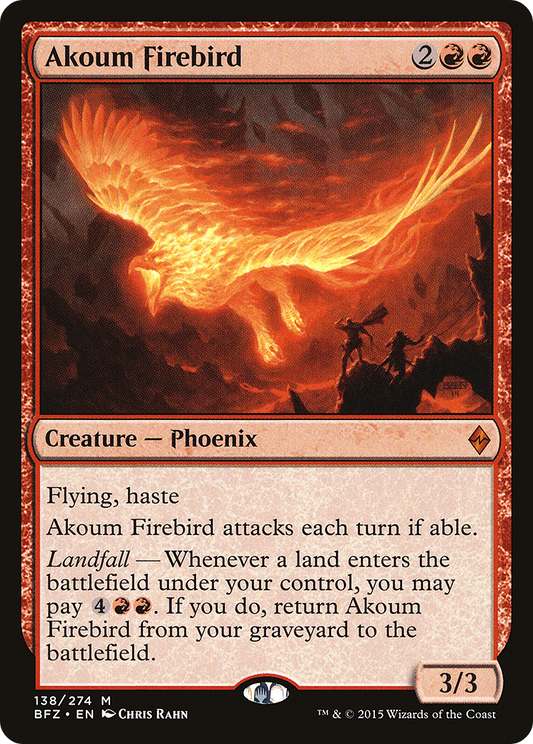 Akoum Firebird [Battle for Zendikar] Foil