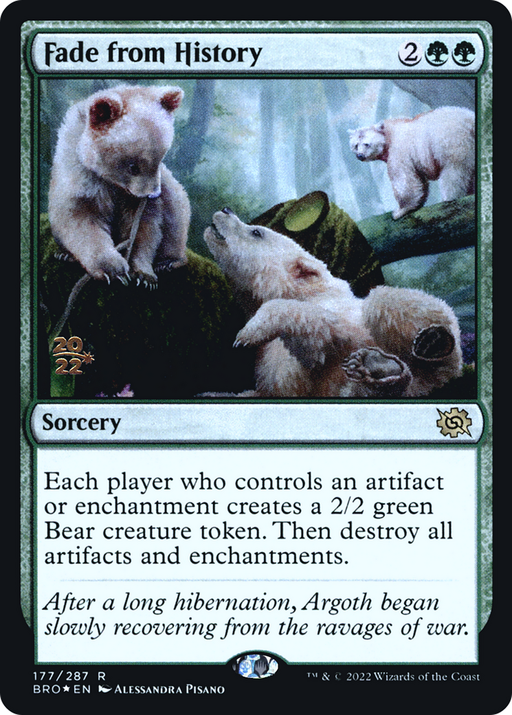 Fade from History (177) Foil - The Brothers' War Promos