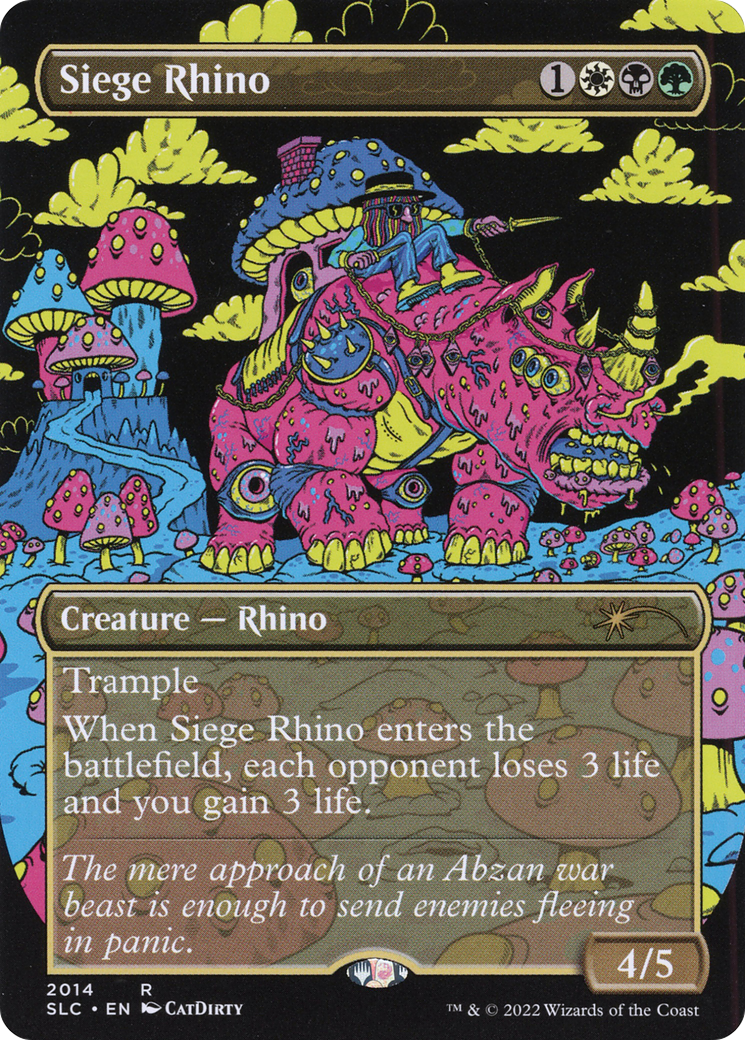 Siege Rhino (2014) Foil - Secret Lair Countdown Kit