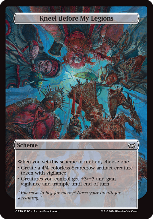 Kneel Before My Legions (Full Art) [Duskmourn: House of Horror Commander]