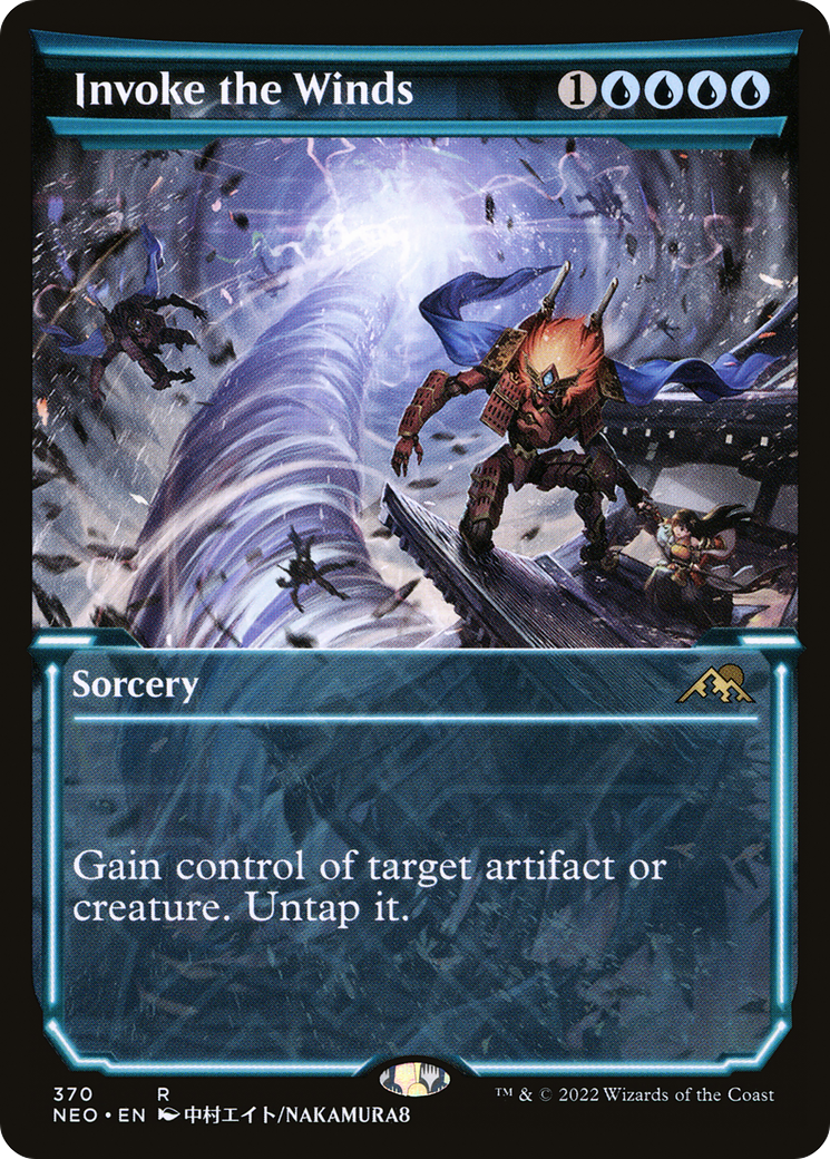 Invoke the Winds (Showcase) (370) Foil - Kamigawa: Neon Dynasty