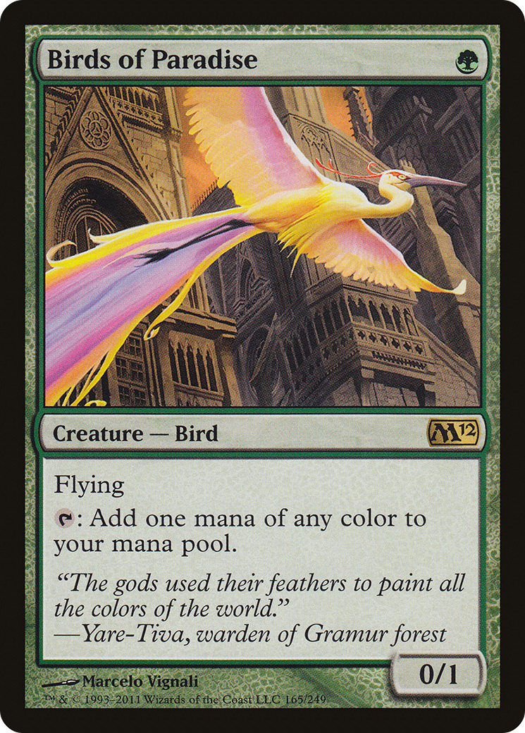 Birds of Paradise (165) Foil - Magic 2012