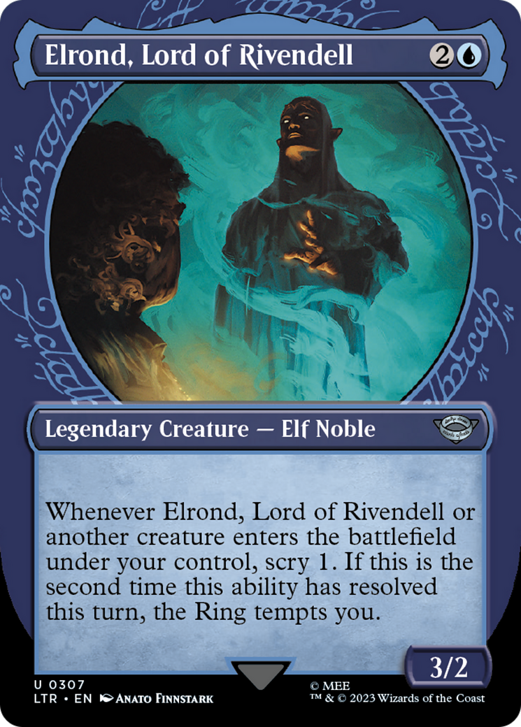 Elrond, Lord of Rivendell (Showcase Ring Frame) [The Lord of the Rings: Tales of Middle-Earth] Foil