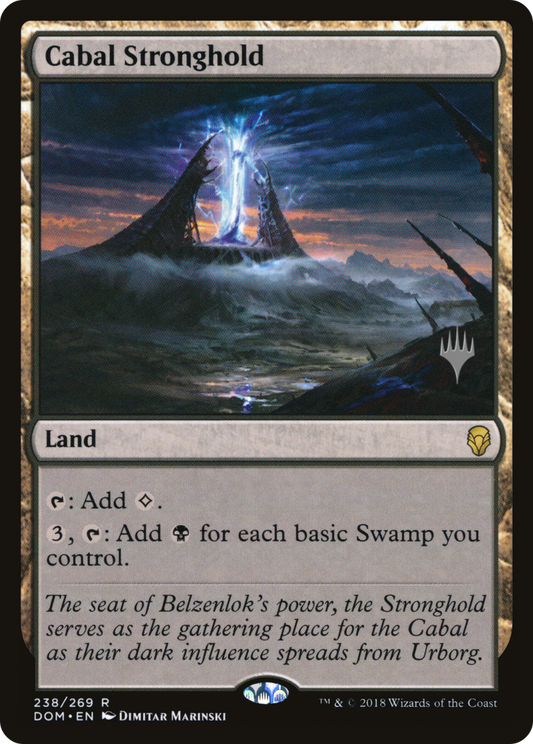 Cabal Stronghold (Promo Pack) [Dominaria Promos] Foil
