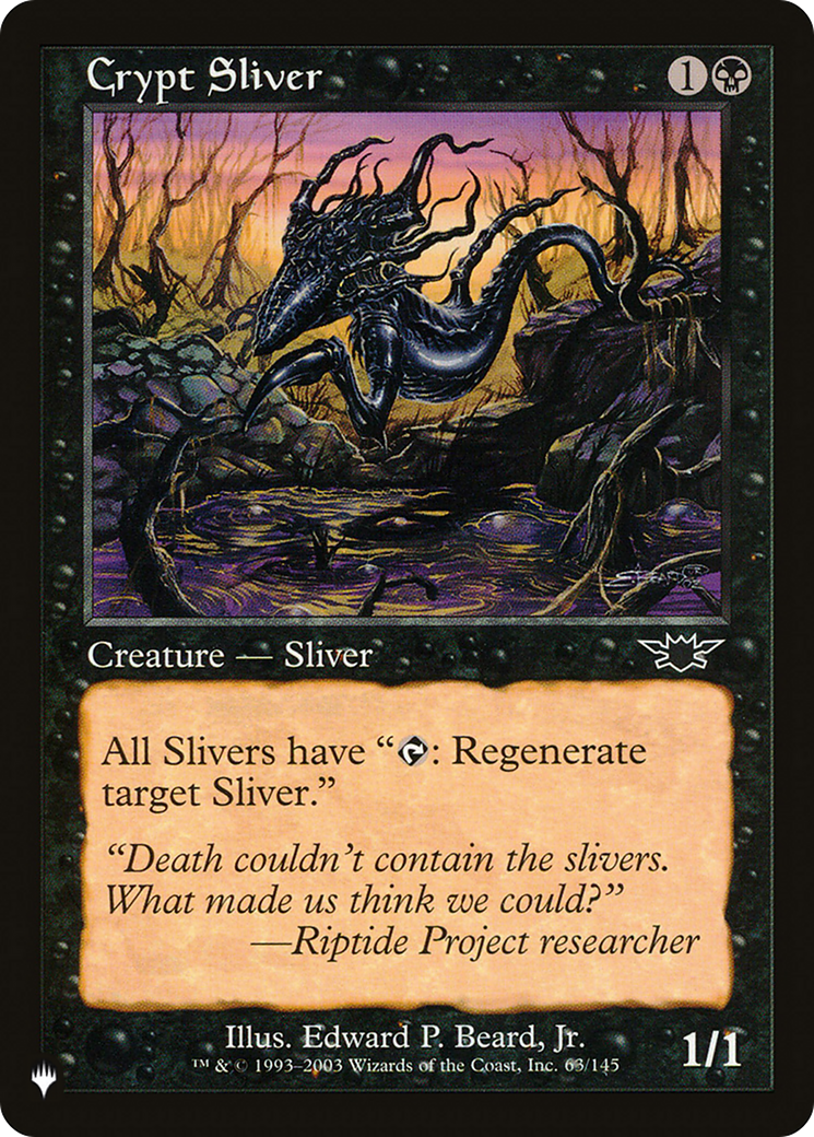 Crypt Sliver [The List] | Silver Goblin