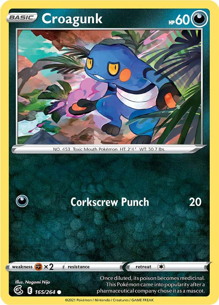 Croagunk (165/264) [Sword & Shield: Fusion Strike] | Silver Goblin