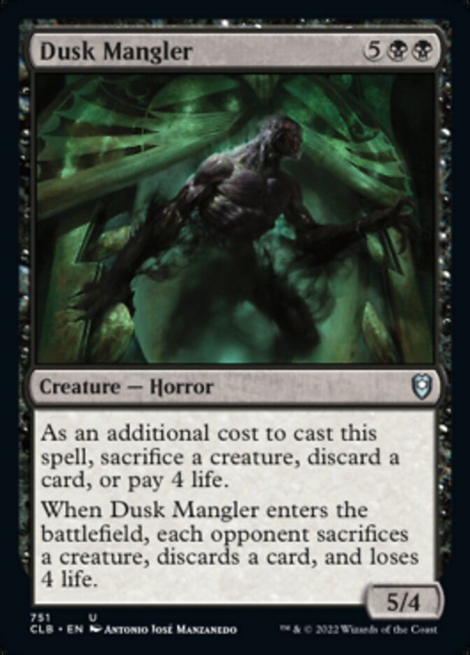 Dusk Mangler [Commander Legends: Battle for Baldur's Gate] | Silver Goblin