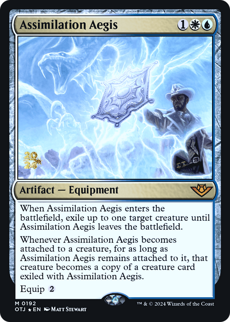 Assimilation Aegis [Outlaws of Thunder Junction Prerelease Promos] | Silver Goblin