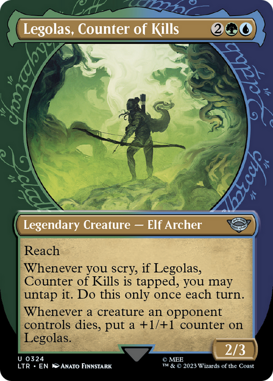 Legolas, Counter of Kills (Showcase Ring Frame) [The Lord of the Rings: Tales of Middle-Earth] Foil