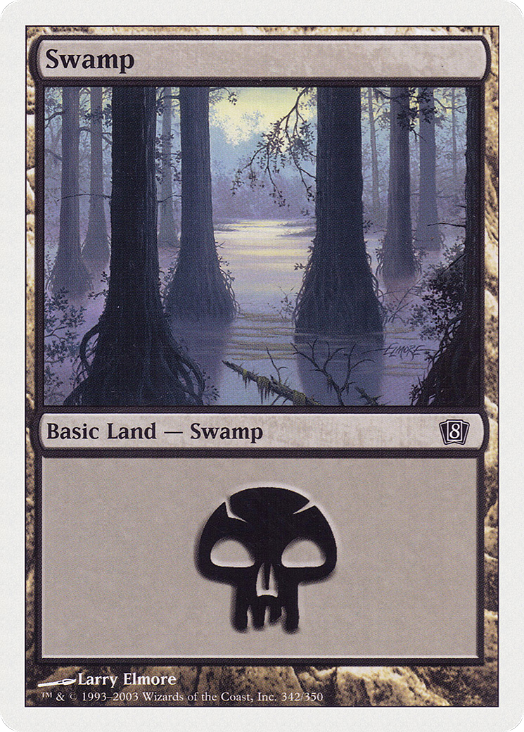 Swamp (342) Foil - Eighth Edition