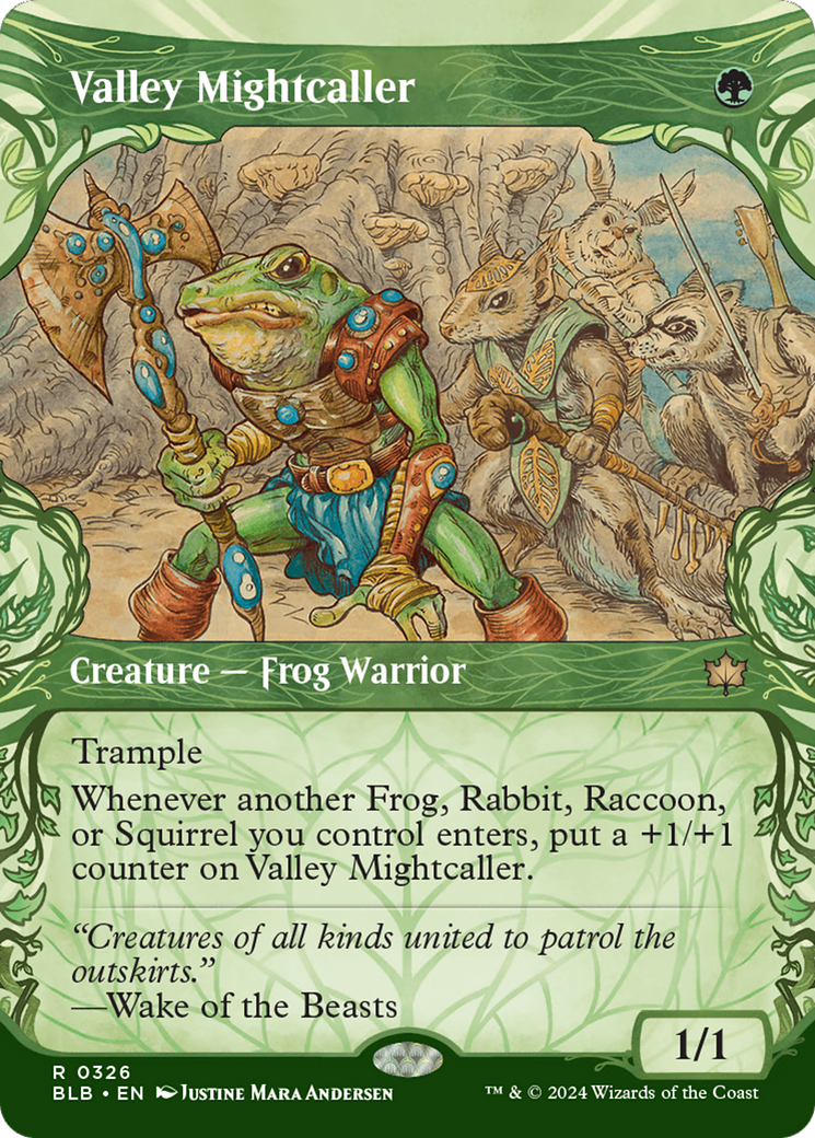 Valley Mightcaller (Showcase) [Bloomburrow] Foil