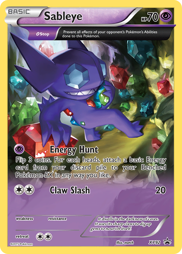 Sableye (XY92) [XY: Black Star Promos] | Silver Goblin