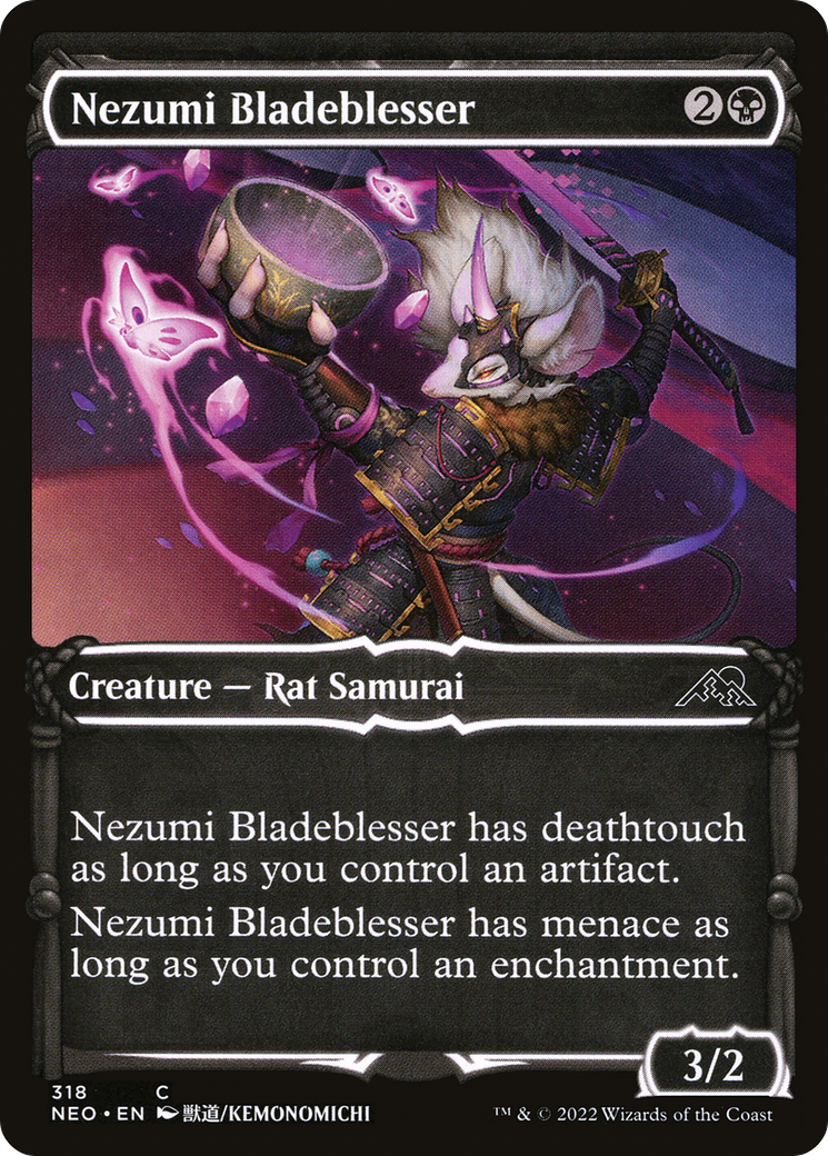 Nezumi Bladeblesser (Showcase) (318) Foil - Kamigawa: Neon Dynasty
