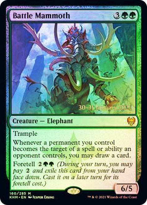 Battle Mammoth [Kaldheim Prerelease Promos] | Silver Goblin