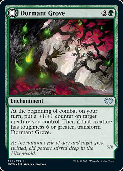Dormant Grove // Gnarled Grovestrider (198) - Innistrad: Crimson Vow