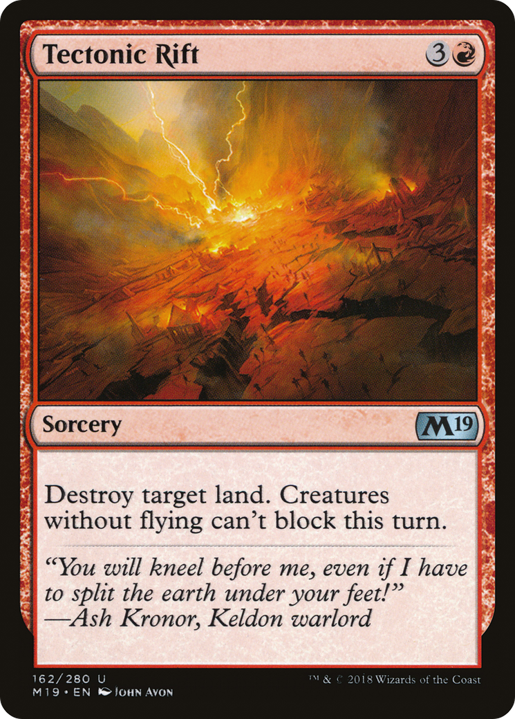 Tectonic Rift (162) - Core Set 2019