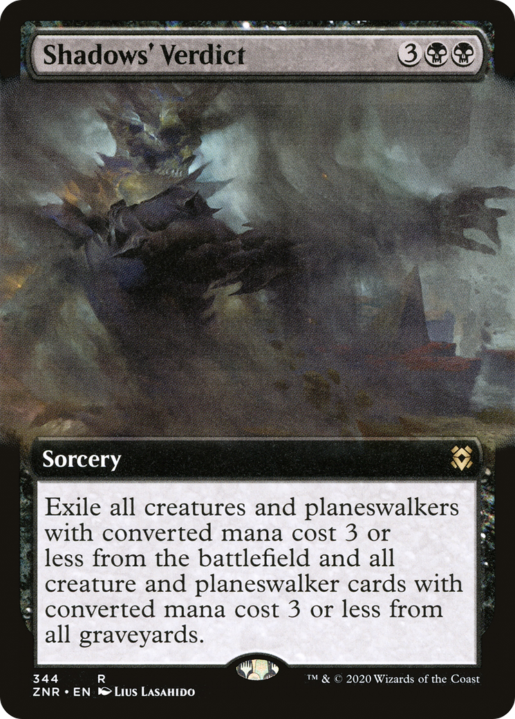 Shadows' Verdict (Extended Art) (344) - Zendikar Rising