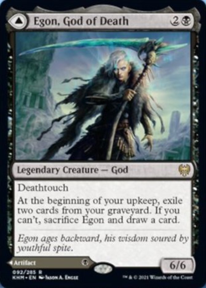 Egon, God of Death // Throne of Death (092) Foil - Kaldheim