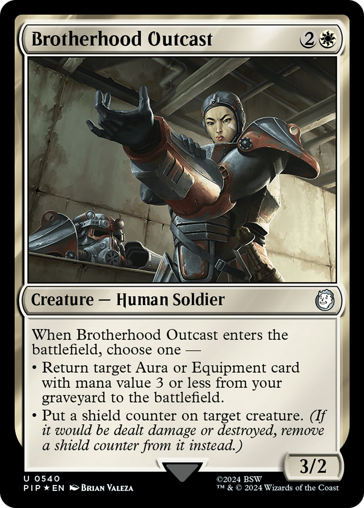 Brotherhood Outcast (Surge Foil) [Fallout] | Silver Goblin