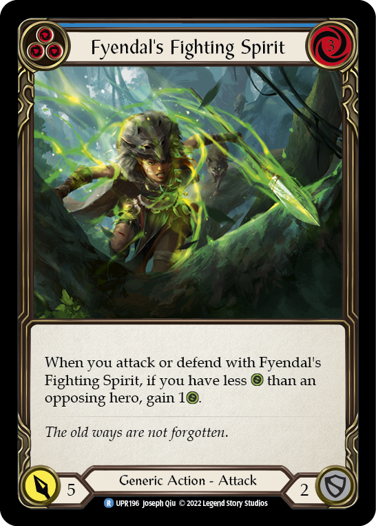 Fyendal's Fighting Spirit (Blue) [UPR196] (Uprising) | Silver Goblin