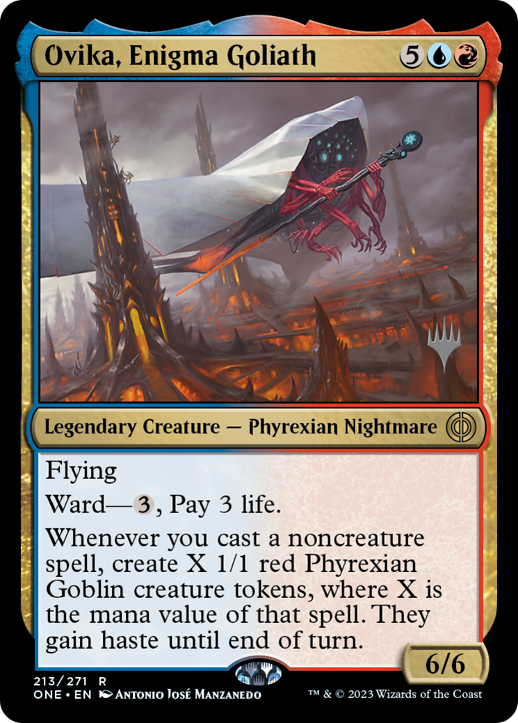 Ovika, Enigma Goliath (213) Foil - Phyrexia: All Will Be One Promos