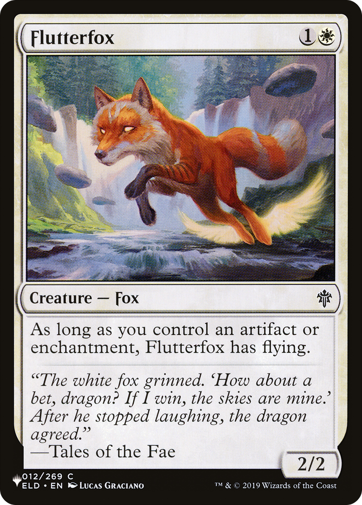 Flutterfox (ELD-12) - The List
