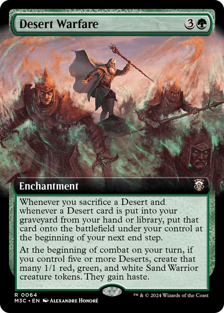 Desert Warfare (Extended Art) (Ripple Foil) [Modern Horizons 3 Commander] | Silver Goblin